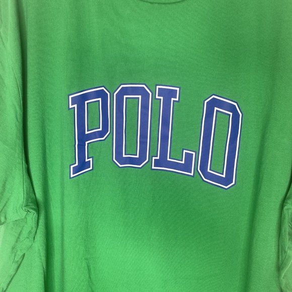 Ralph Lauren Polo T-Shirt Size XXXL Kelly Green Spell Out T SHirt 3X - Picture 2 of 6